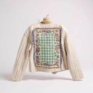 Elegant Floral Quilted Jacket